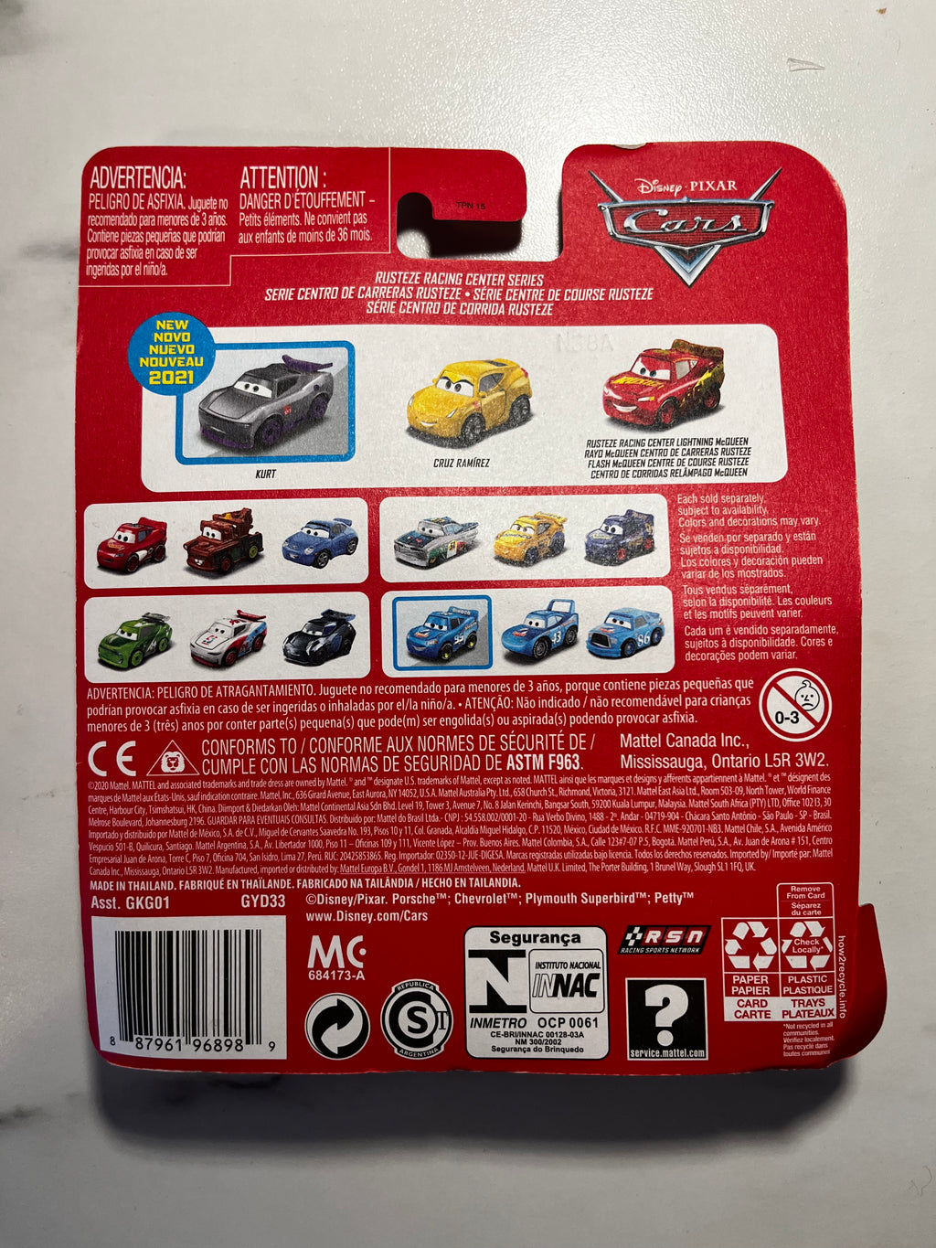 Disney Pixar Cars Mini Racers – Rusteze Racing Center Series 🚗✨