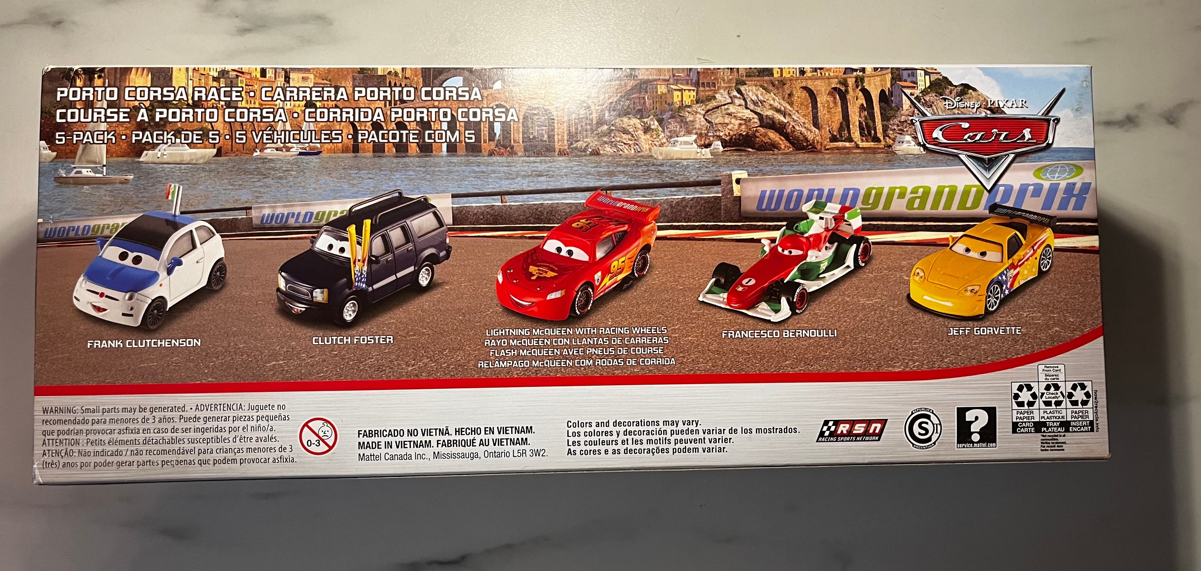 Coffret Disney Pixar Cars – Porto Corsa Race 5-Pack 🇮🇹🏁