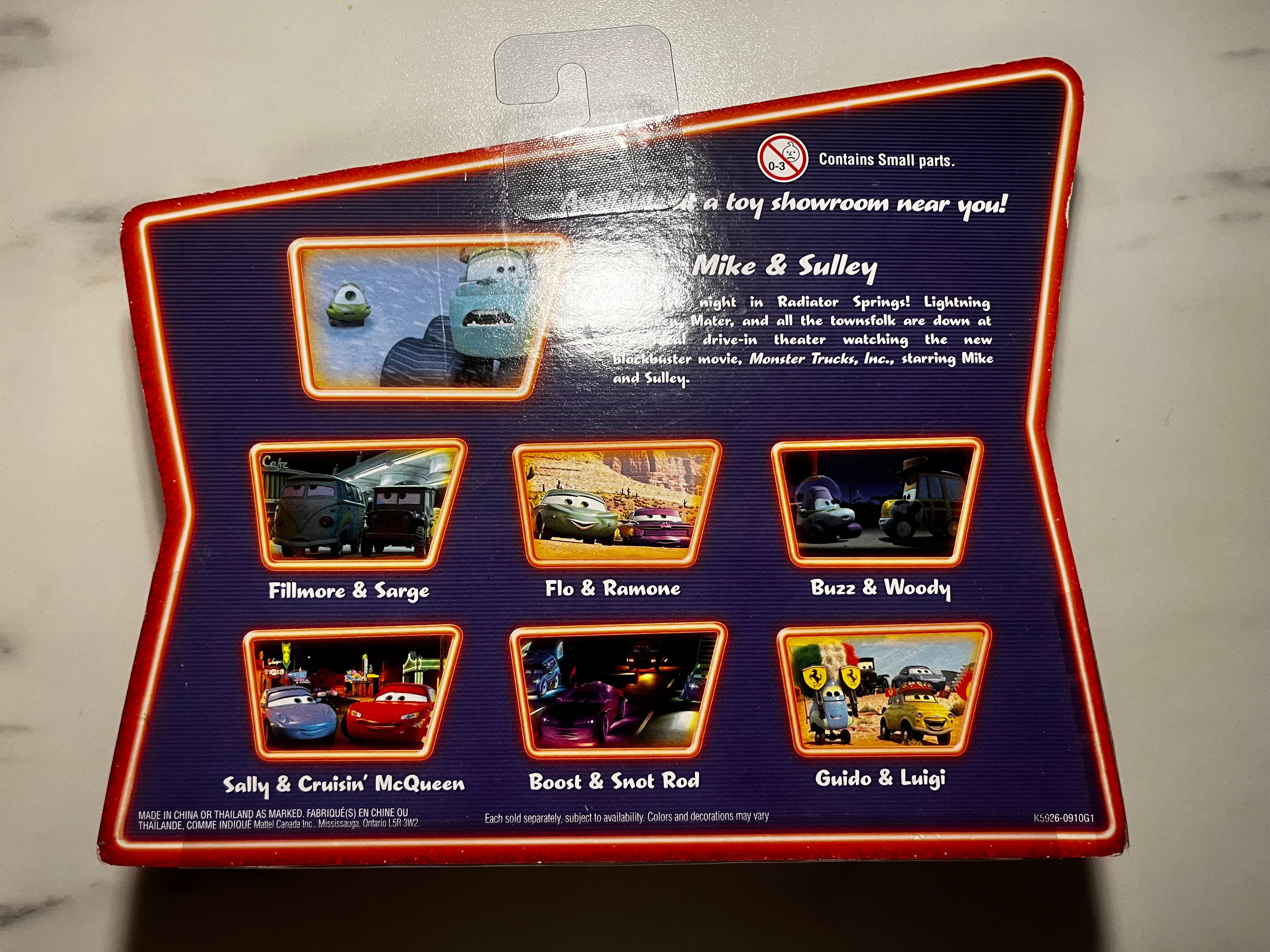 Coffret Mike & Sulley Movie Moments Supercharged – Disney Pixar Cars