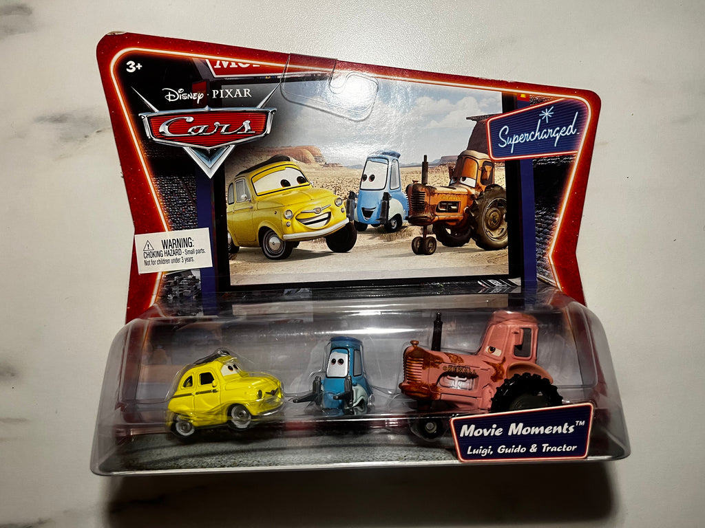 Coffret Luigi, Guido & Tractor Movie Moments Supercharged – Disney Pixar Cars