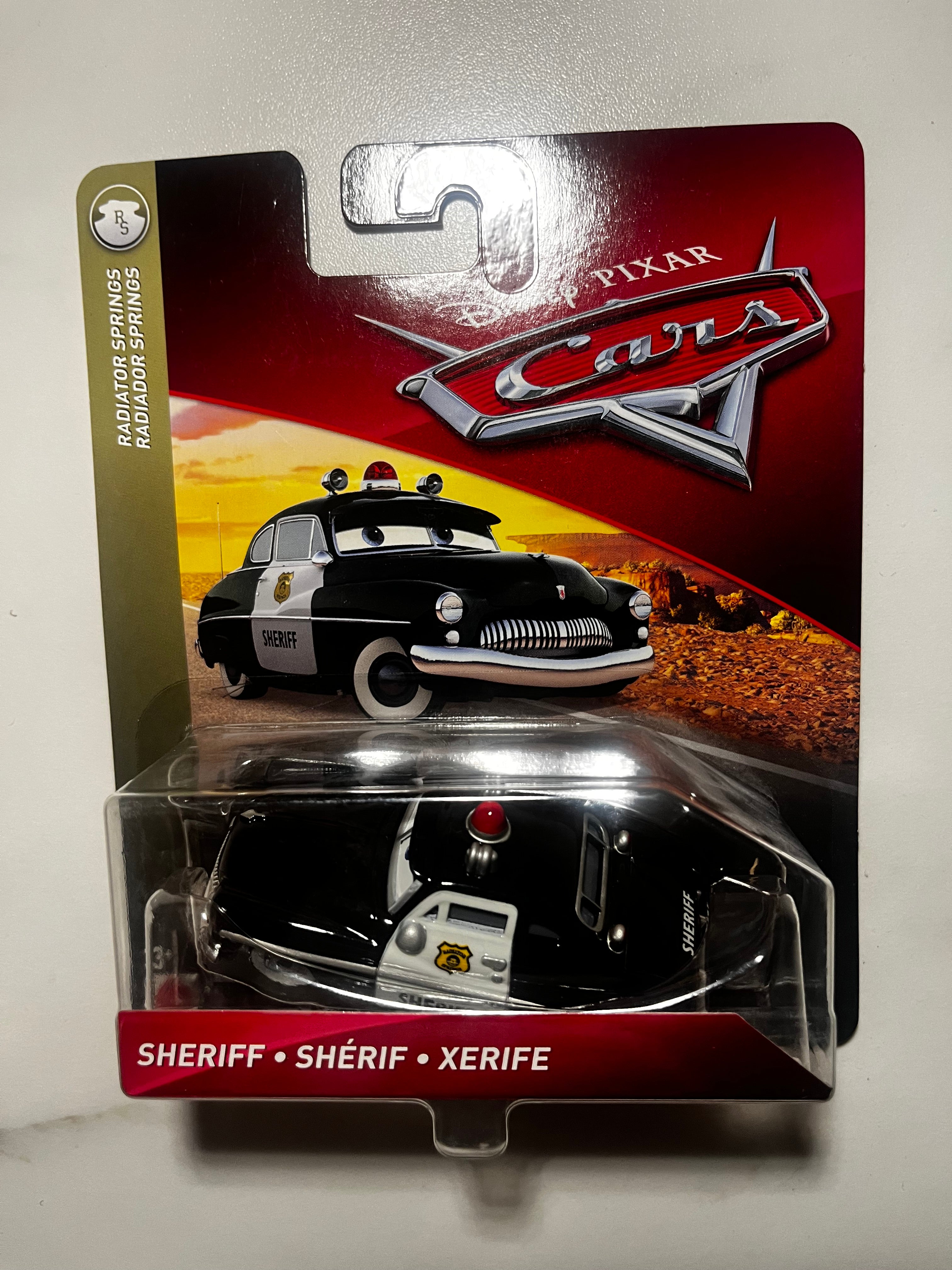 Sheriff – Disney Pixar Cars Radiator Springs Mattel 1:55 – Neuf sous Blister