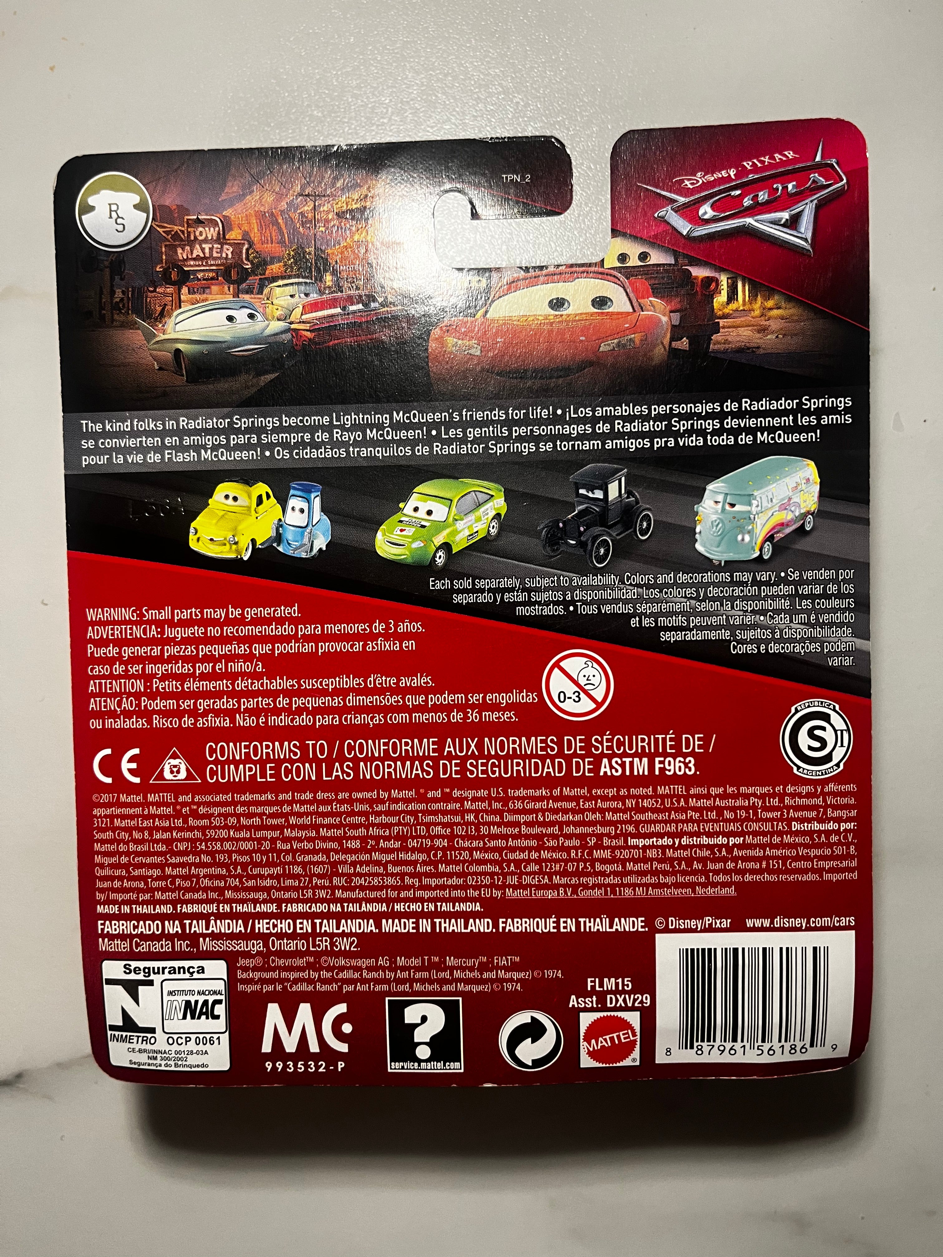 Sheriff – Disney Pixar Cars Radiator Springs Mattel 1:55 – Neuf sous Blister