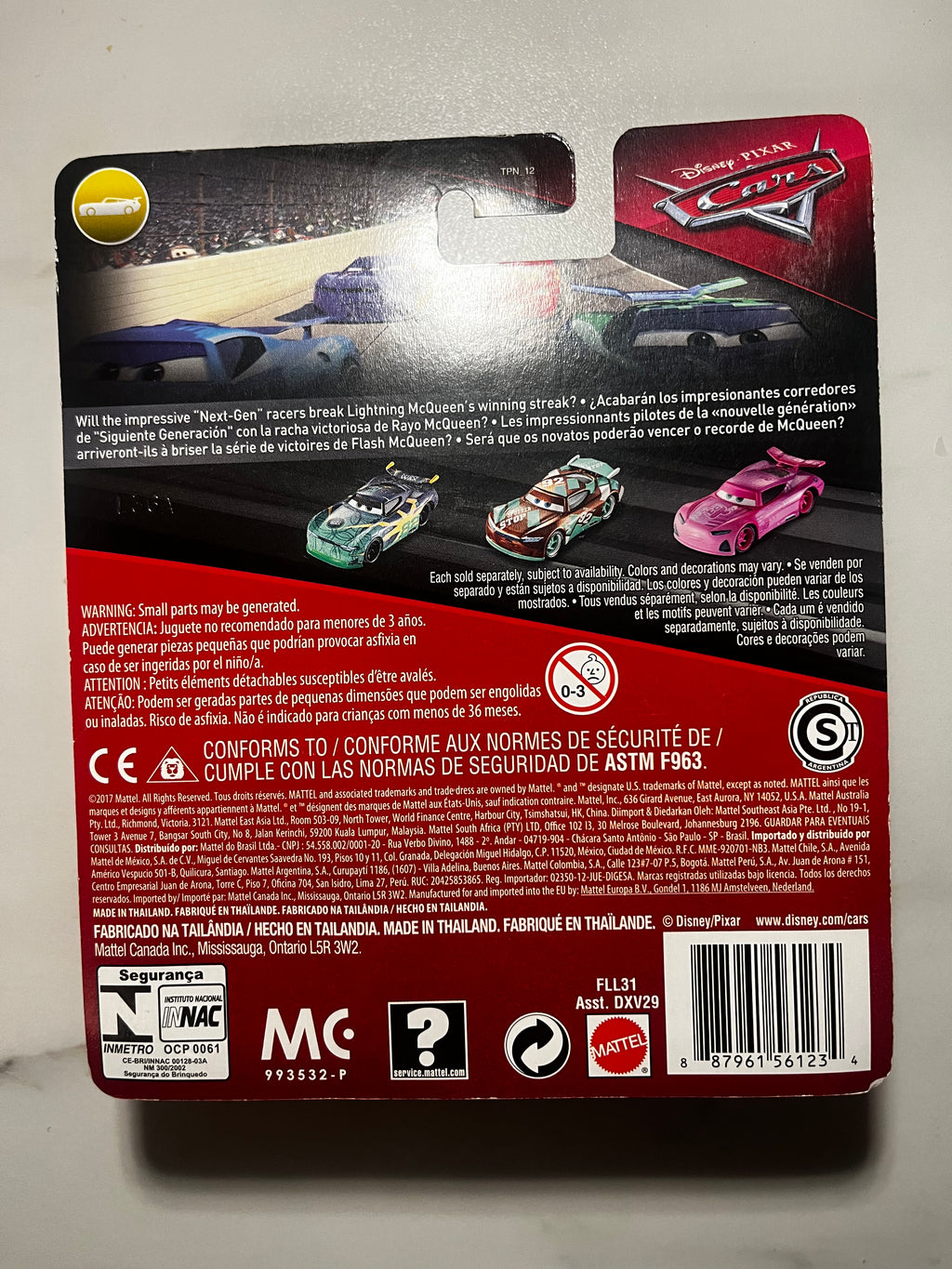 Sheldon Shifter Next-Gen n°92 – Disney Pixar Cars Mattel 1:55 – Neuf sous Blister (rare)