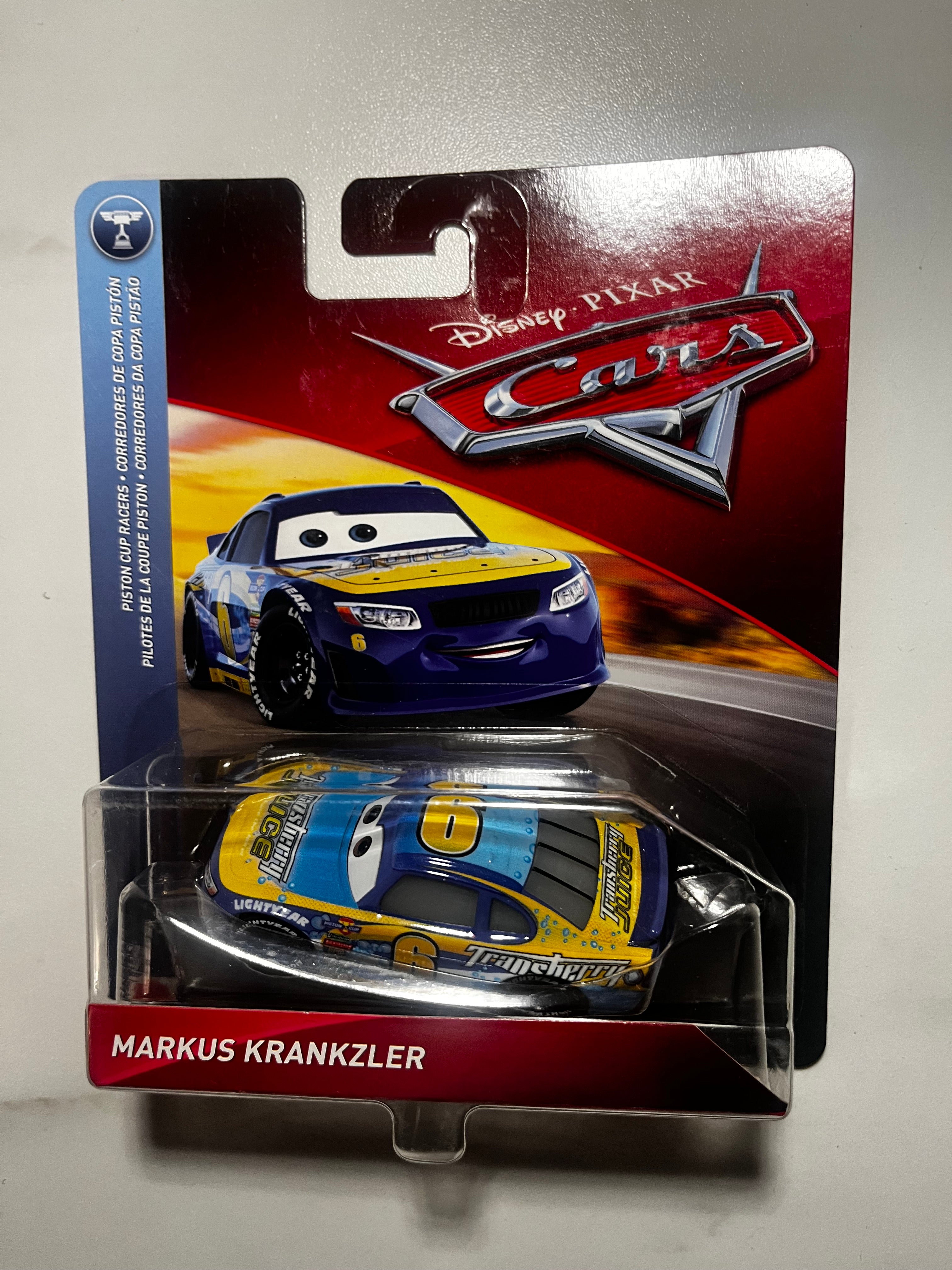 Markus Krankzler Transberry Juice n°6 – Disney Pixar Cars Mattel 1:55 – Neuf sous Blister (rare)