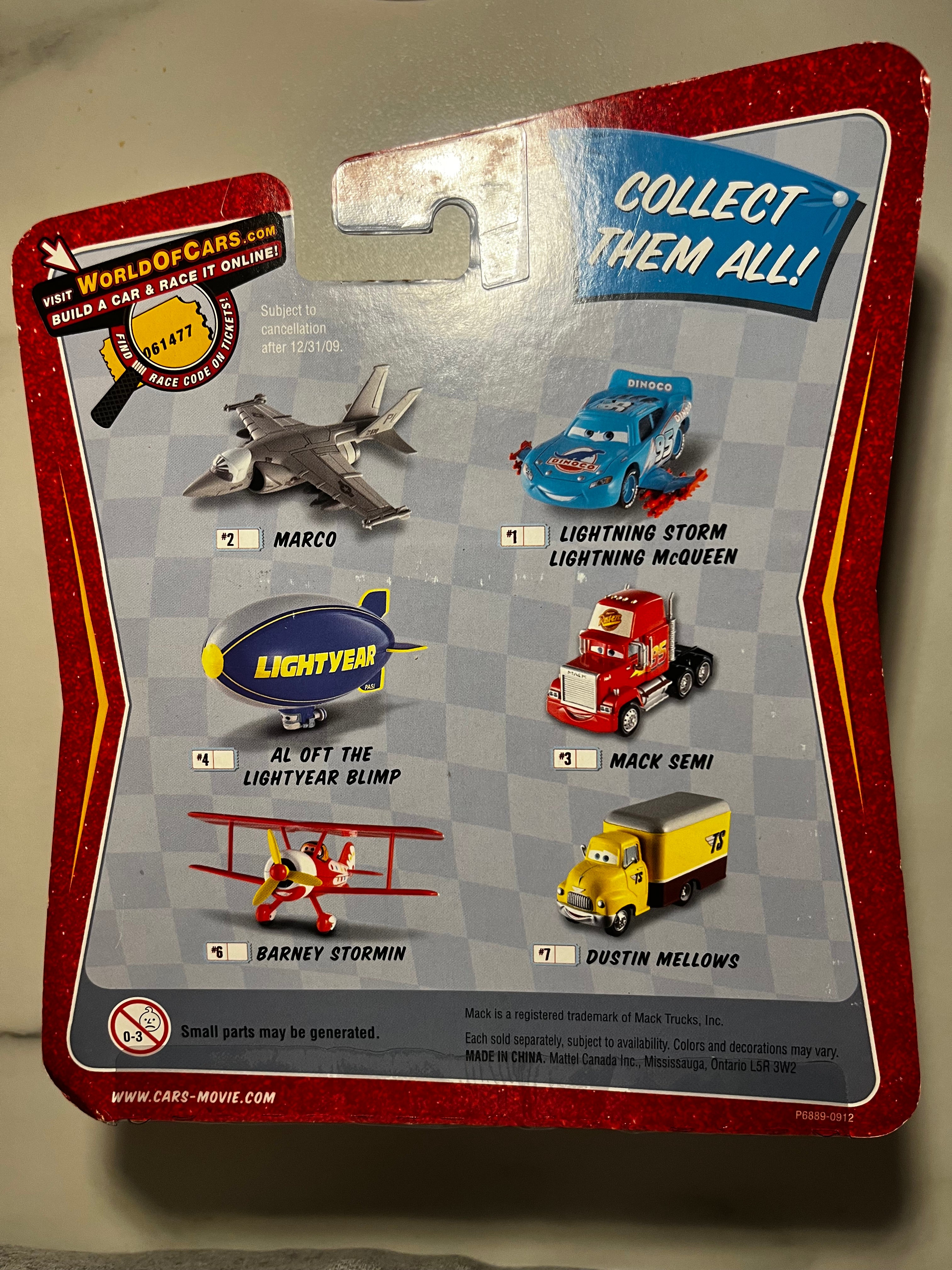 Lightning Storm Lightning McQueen Mega Size Race-O-Rama – Disney Pixar Cars Mattel – Neuf sous Blister (rare)