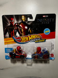🚗🔥 Hot Wheels Racer Verse Marvel Studios – Iron-Spider & Iron Man (Exclusif 2025)