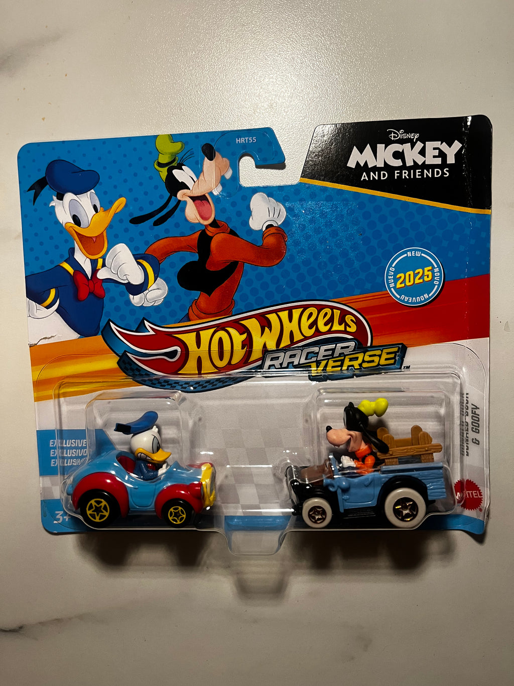 🚗✨ Hot Wheels Racer Verse Disney – Donald Duck & Dingo (Goofy) – Exclusif 2025