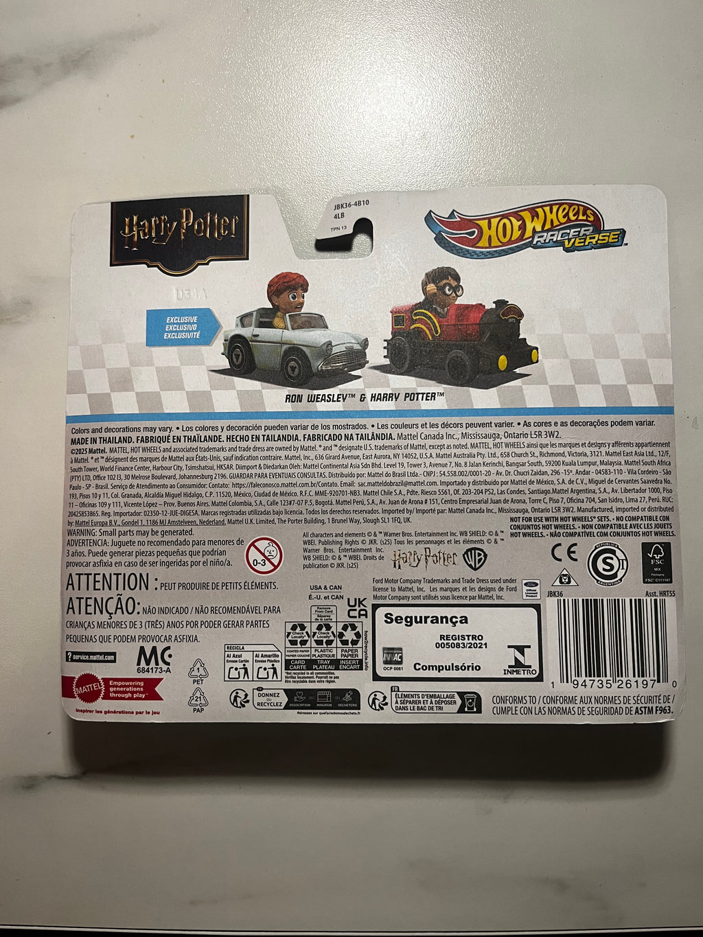 ⚡🚂 Hot Wheels Racer Verse Harry Potter – Harry Potter & Ron Weasley – Exclusif 2025