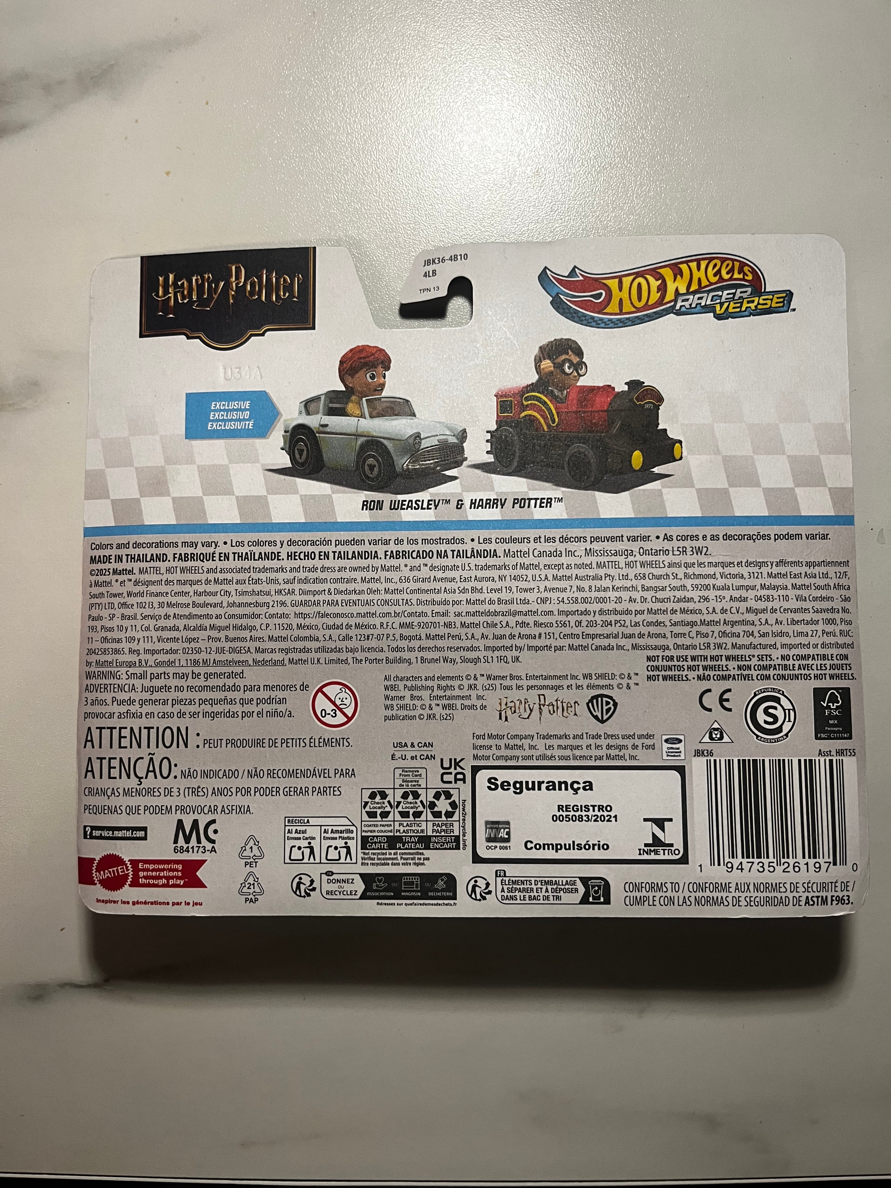 ⚡🚂 Hot Wheels Racer Verse Harry Potter – Harry Potter & Ron Weasley – Exclusif 2025