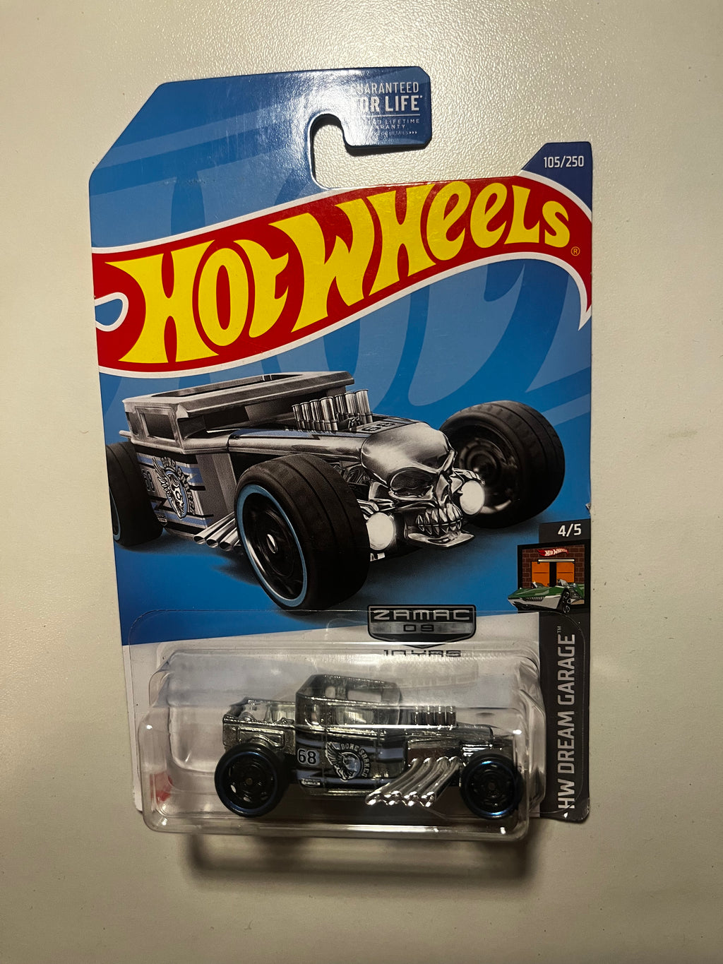💀🔥 Hot Wheels Bone Shaker Zamac 2023 – HW Dream Garage 4/5 – Collector