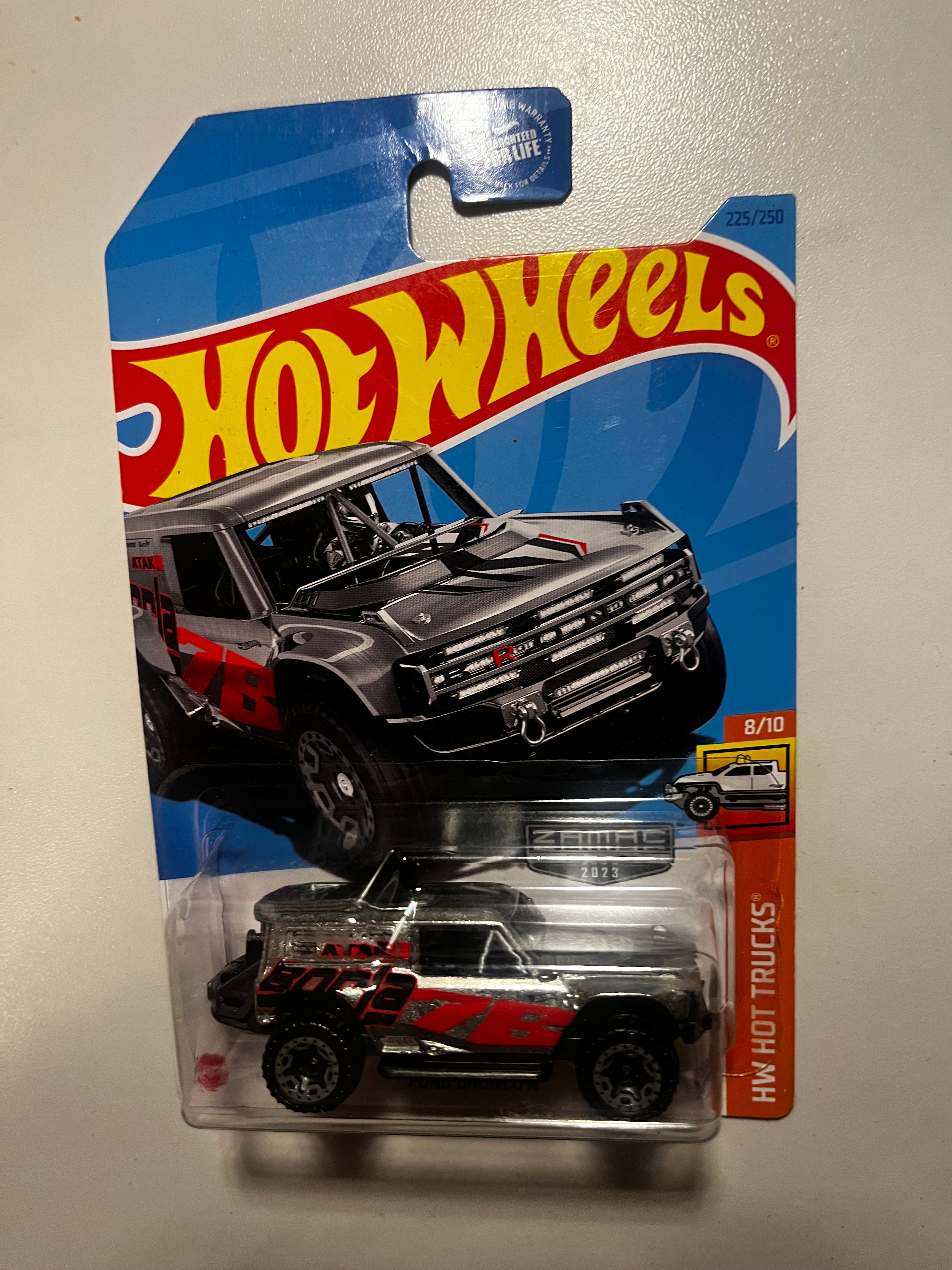 🚙🔥 Hot Wheels Ford Bronco R Zamac 2023 – 225/250 – Neuf sous blister