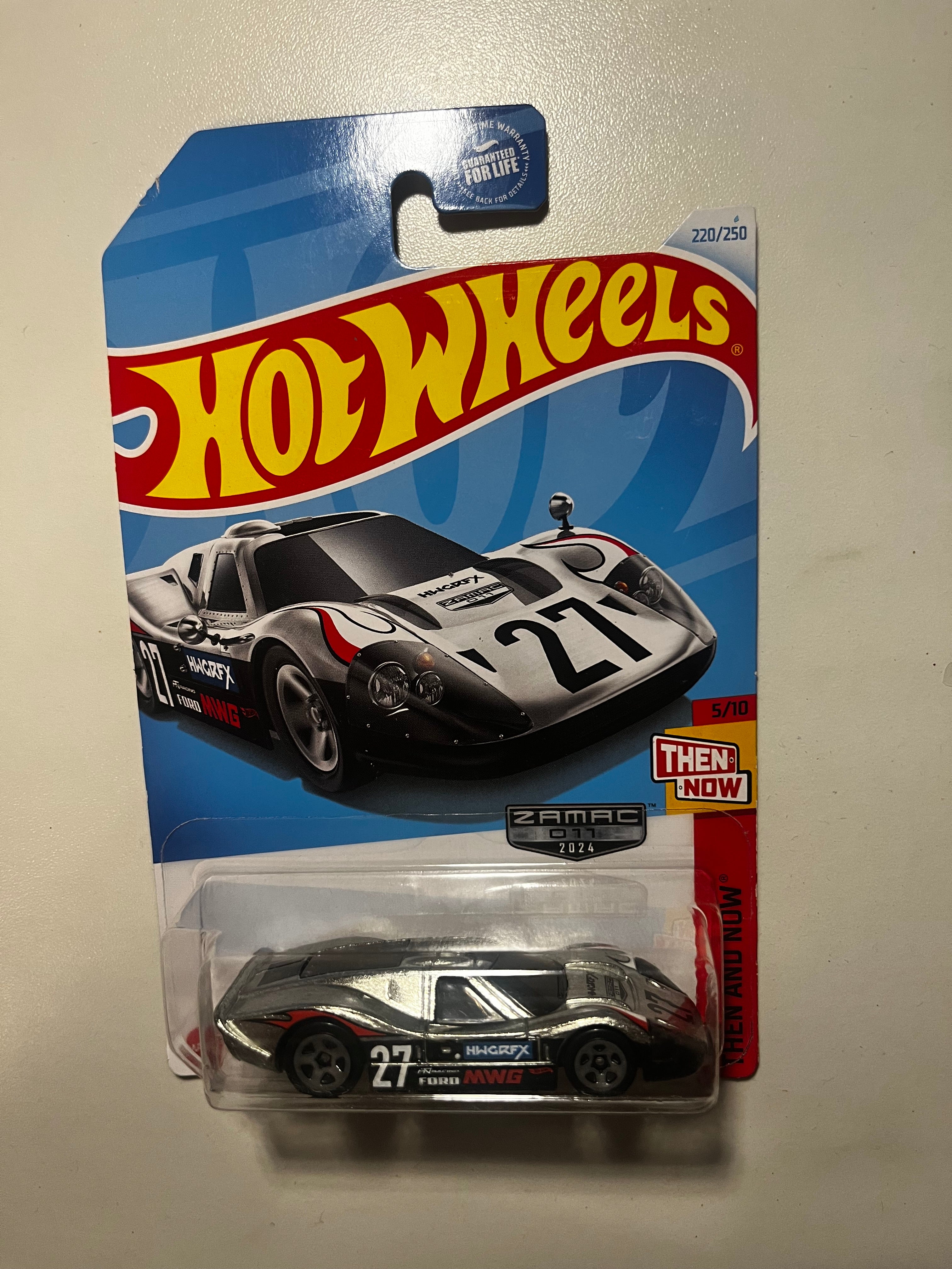 🔥 Hot Wheels '67 Ford GT40 Mk.IV Zamac 011 2024 – Then and Now – Neuf Blister