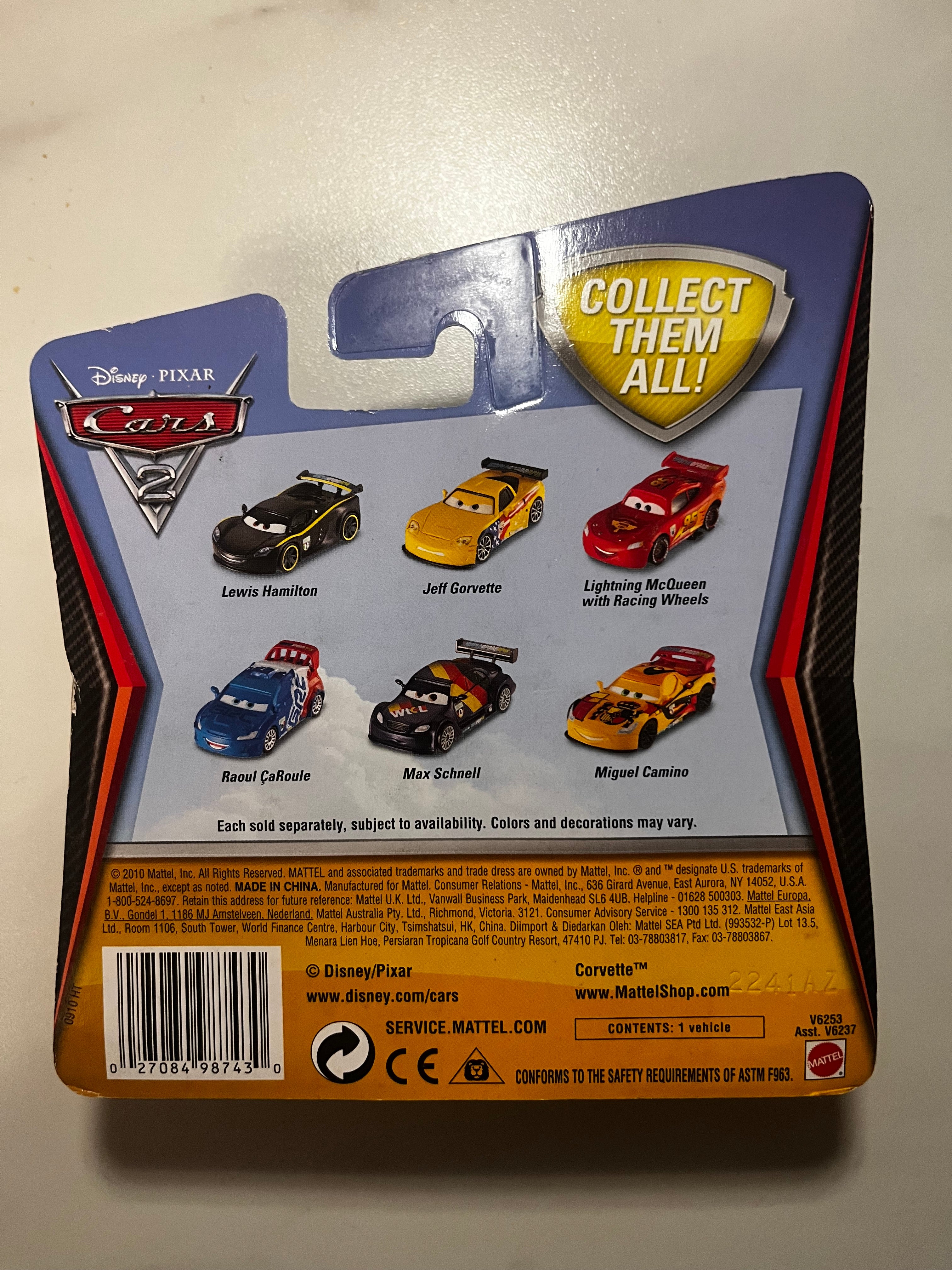Carla Veloso Kmart Exclusive Synthetic Rubber Tires – Cars 2 Disney Pixar Mattel