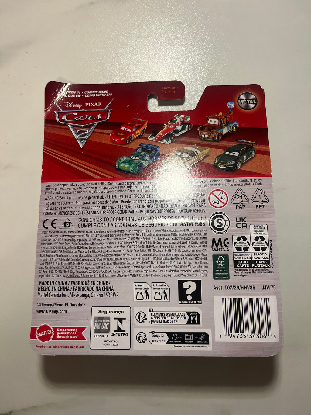 Flash Nilsson – Cars 2 Disney Pixar Mattel