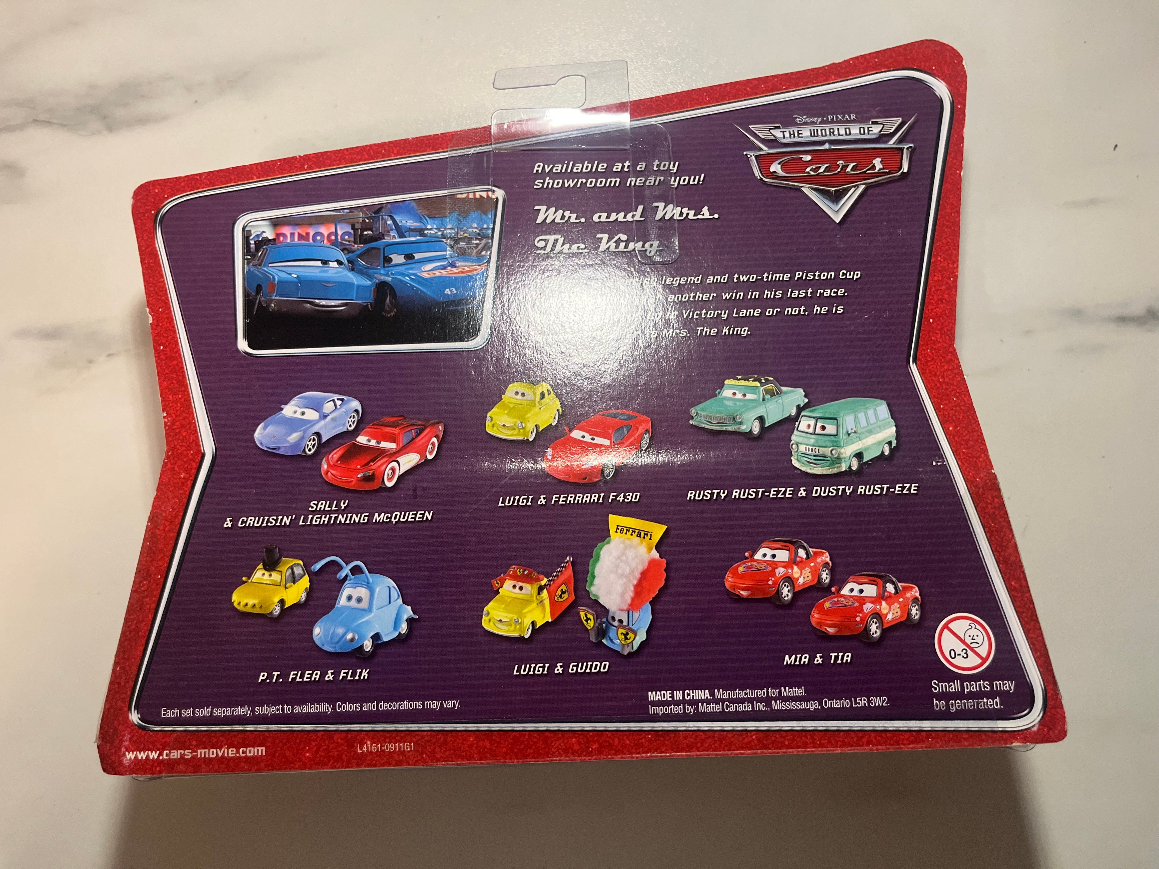 🏁 Coffret Mr. The King & Mrs. The King – Movie Moments The World of Cars Disney Pixar Mattel Neuf Blister (rare)