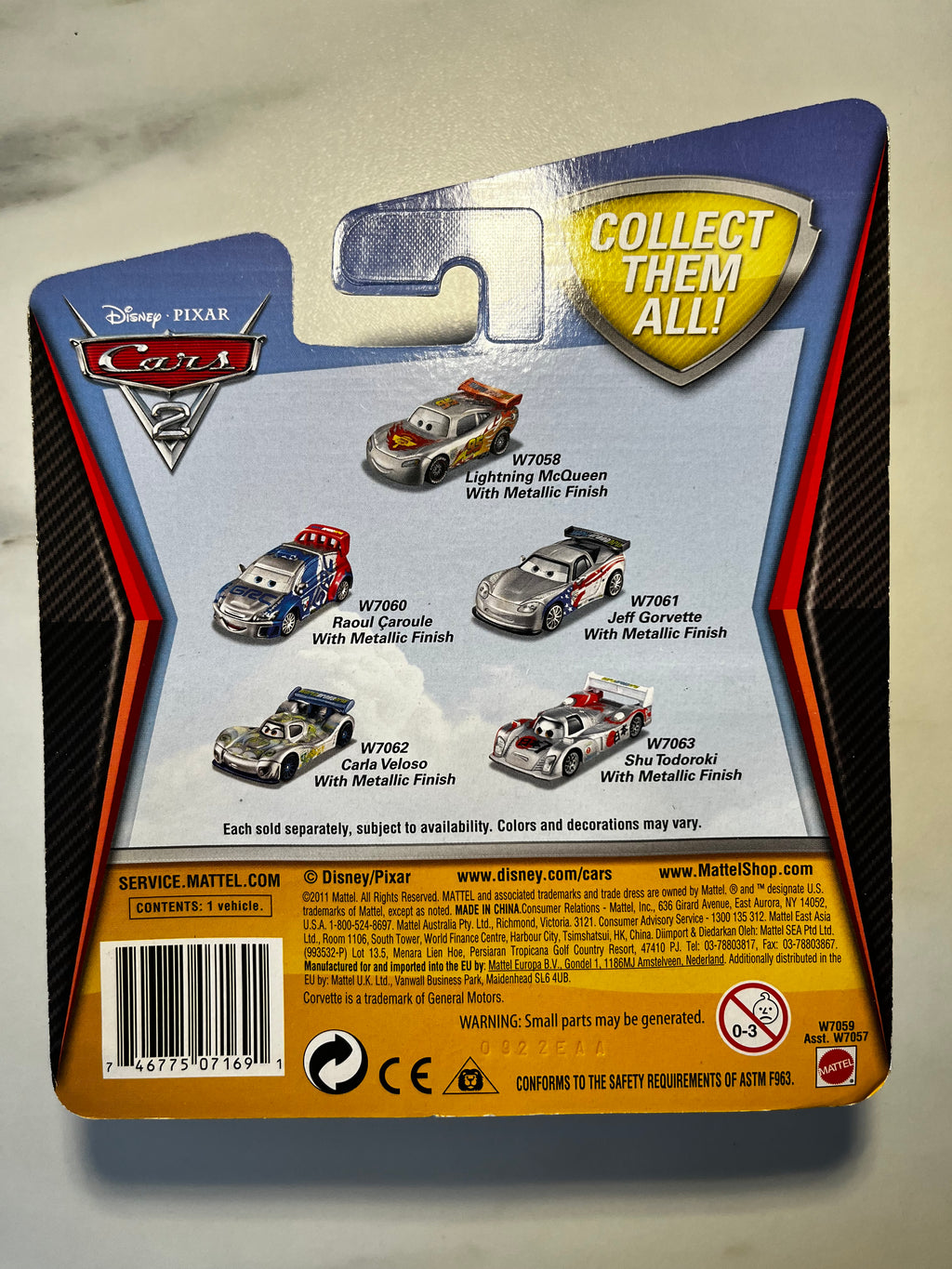 Disney Pixar Cars 2 Francesco Bernoulli Metallic Finish – Silver Racer Series Kmart Exclusive