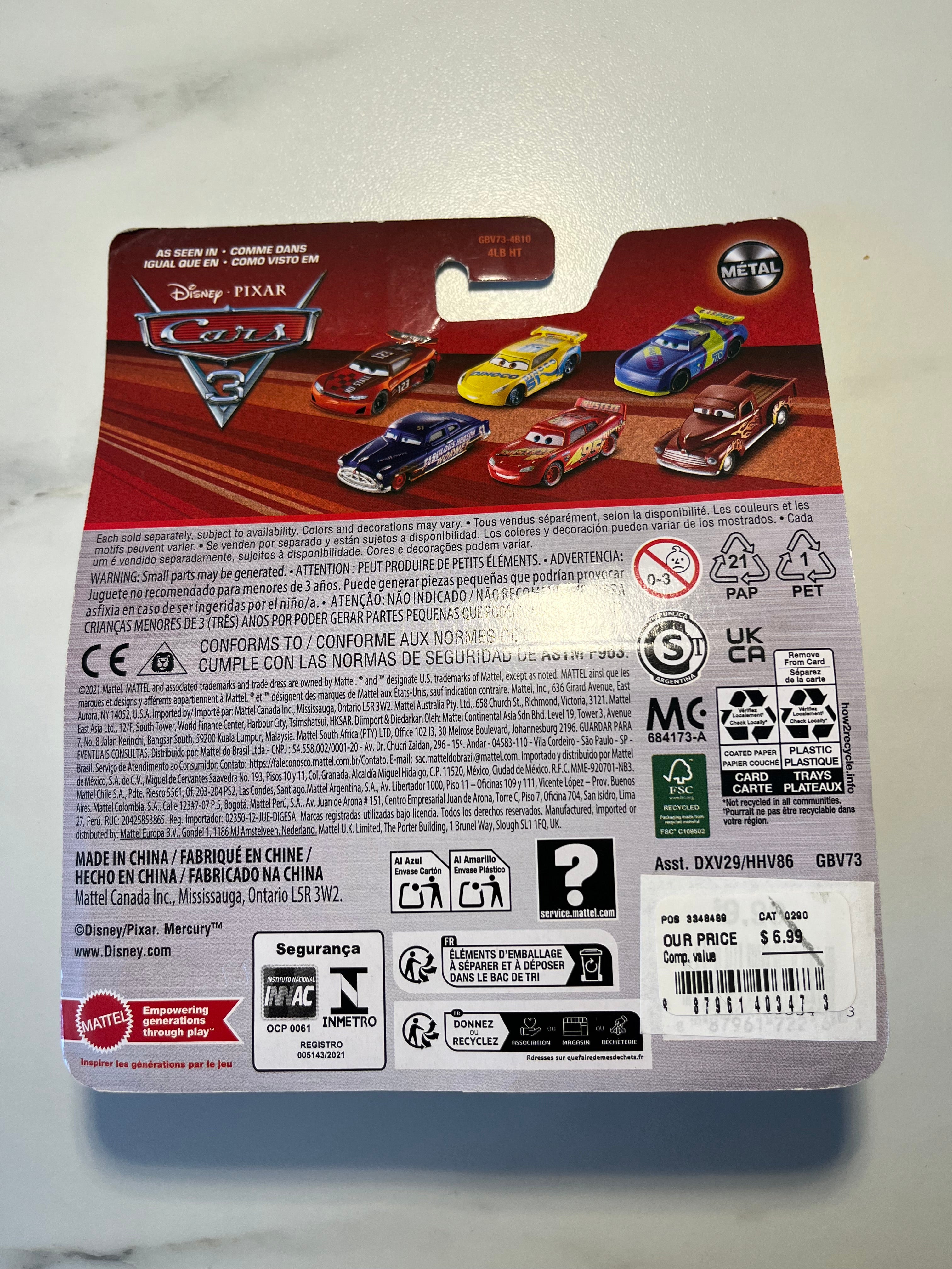 Barry DePedal – Disney Pixar Cars 3 Metal