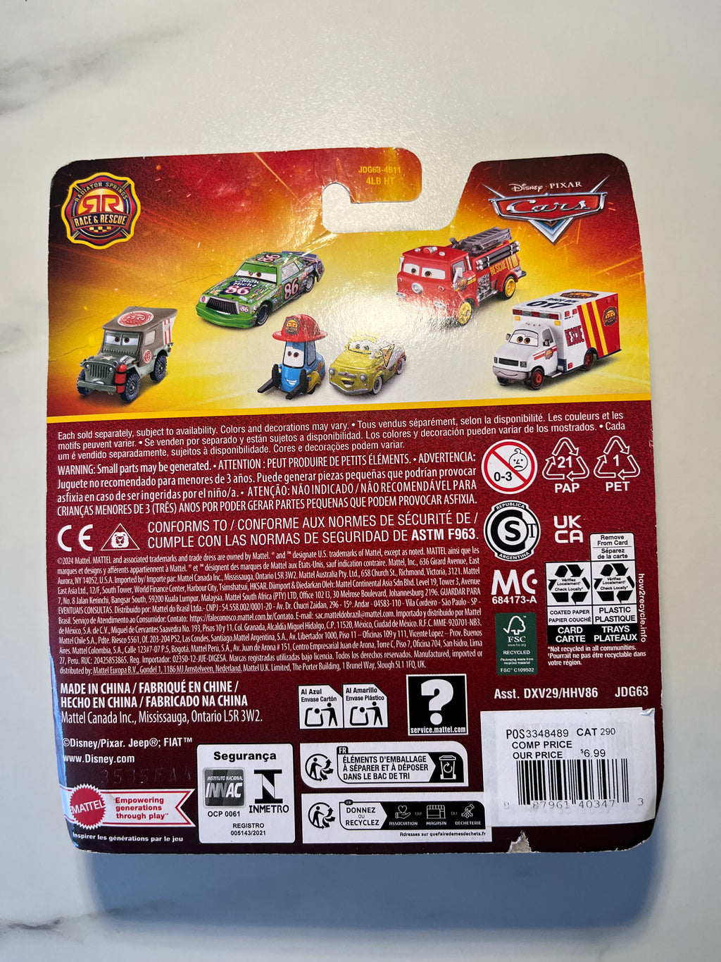 Mater Race & Rescue – Disney Pixar Cars Metal