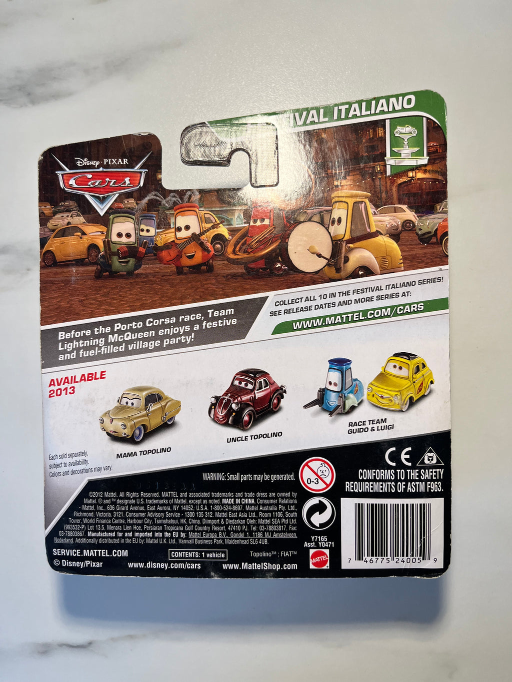 Uncle Topolino – Disney Pixar Cars Festival Italiano