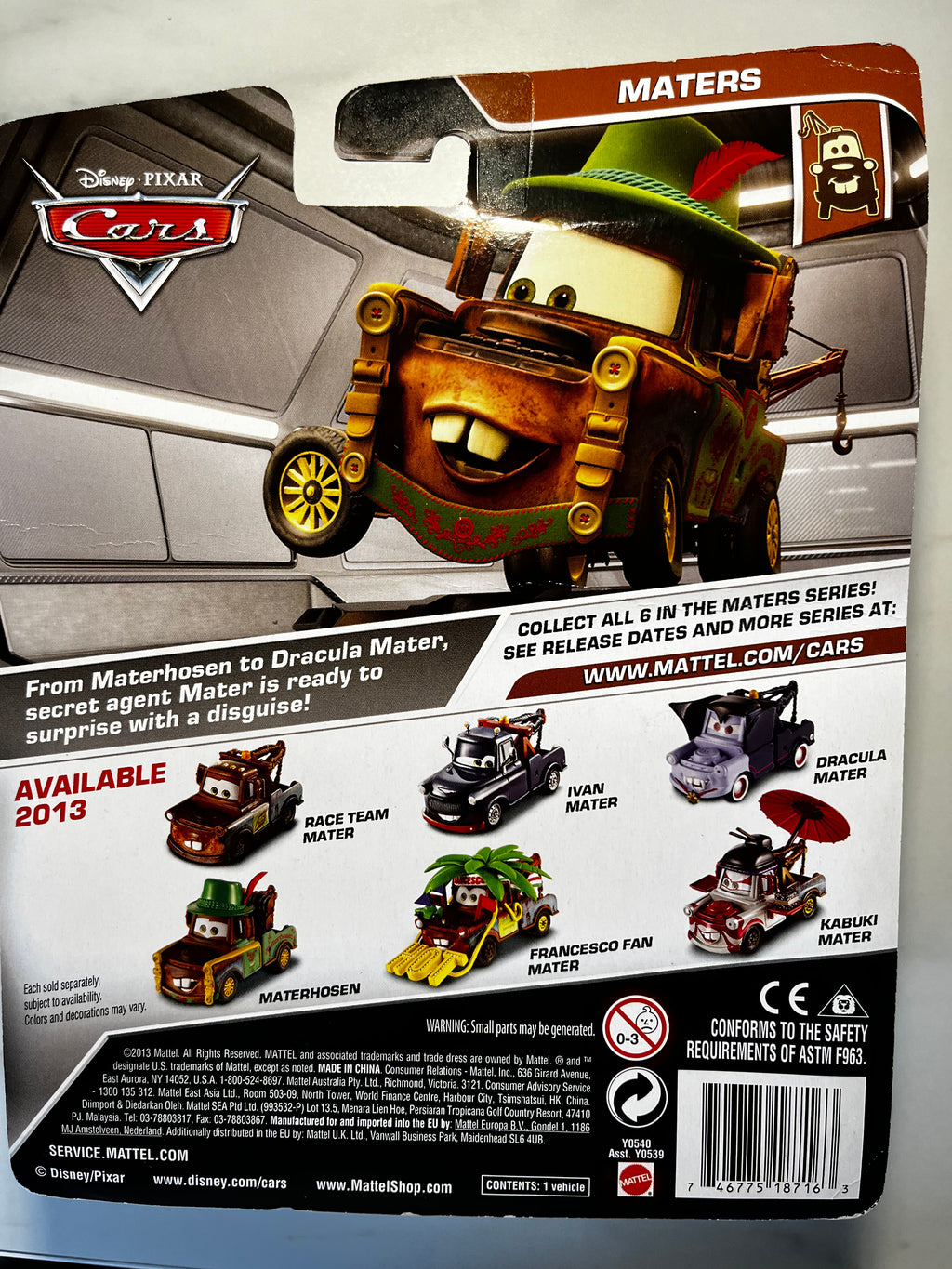 Dracula Mater Deluxe – Disney Pixar Cars Maters Series
